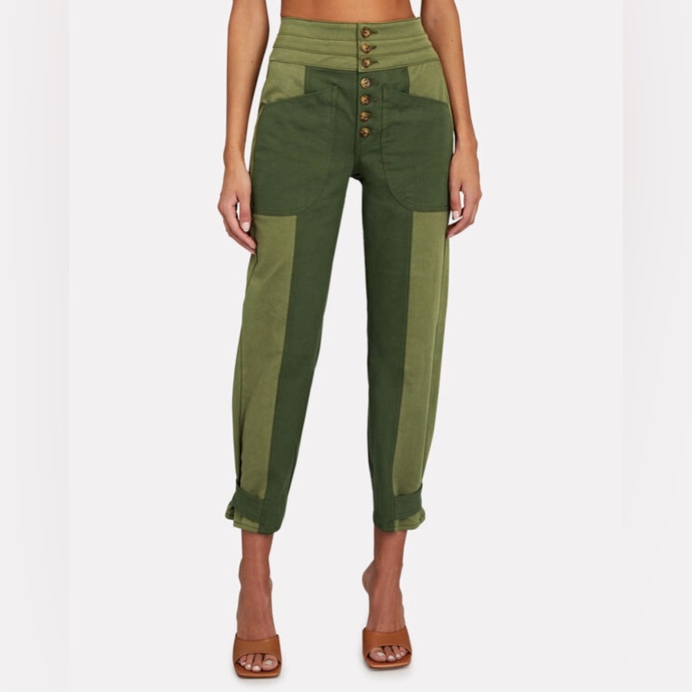 VERONICA BEARD Marley High-Rise Straight Two-Toned Jeans